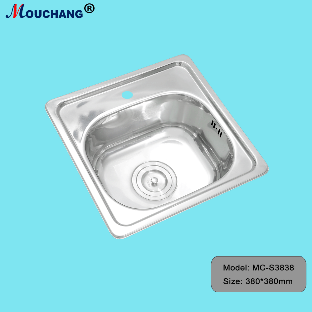 Lavabo de cocina Fregadero de acero inoxidable 304 cuadrado pequeño